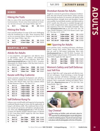 Brochure Inspiration: Spring 2016 Recreation