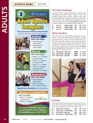 Brochure Inspiration: Spring 2016 Recreation