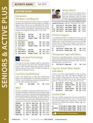 Brochure Inspiration: Spring 2016 Recreation