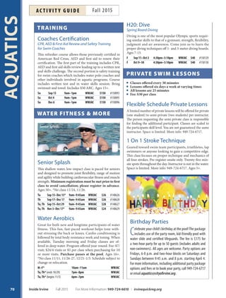 Brochure Inspiration: Spring 2016 Recreation