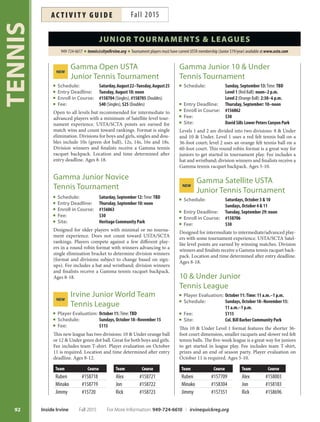 Brochure Inspiration: Spring 2016 Recreation