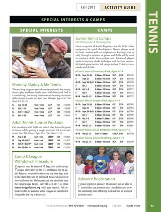 Brochure Inspiration: Spring 2016 Recreation