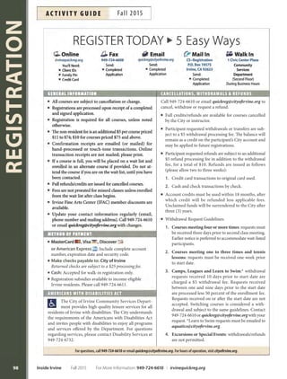 Brochure Inspiration: Spring 2016 Recreation