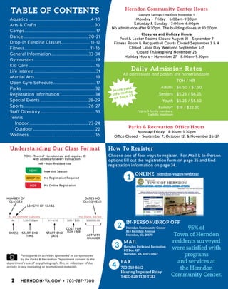 Brochure Inspiration: Spring 2016 Recreation