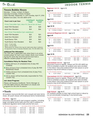 Brochure Inspiration: Spring 2016 Recreation