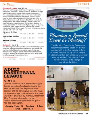 Brochure Inspiration: Spring 2016 Recreation