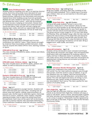 Brochure Inspiration: Spring 2016 Recreation