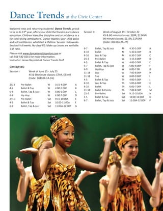 Brochure Inspiration: Spring 2016 Recreation