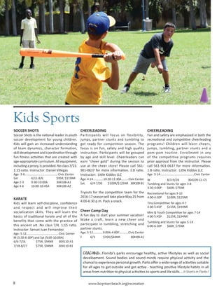 Brochure Inspiration: Spring 2016 Recreation