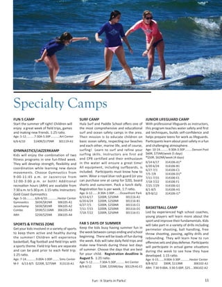 Brochure Inspiration: Spring 2016 Recreation