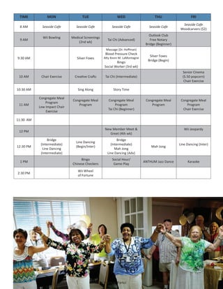 Brochure Inspiration: Spring 2016 Recreation