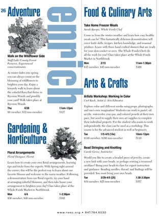 Brochure Inspiration: Spring 2016 Recreation