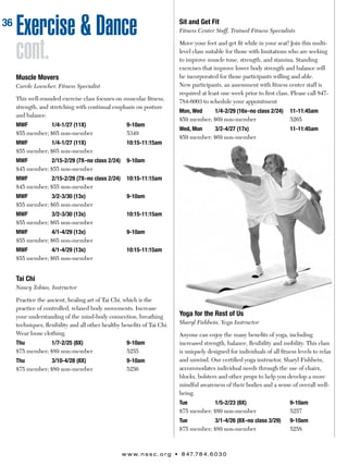 Brochure Inspiration: Spring 2016 Recreation