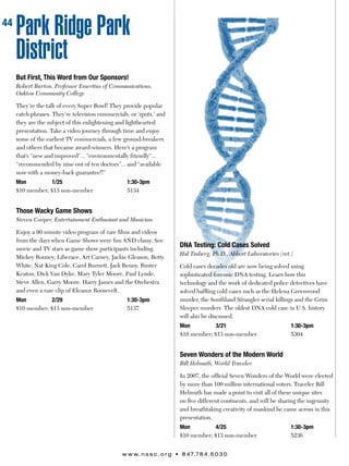 Brochure Inspiration: Spring 2016 Recreation