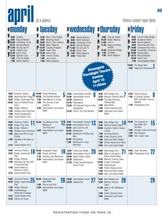 Brochure Inspiration: Spring 2016 Recreation