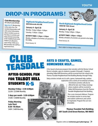 Brochure Inspiration: Spring 2016 Recreation