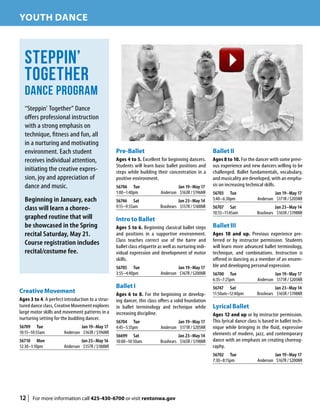 Brochure Inspiration: Spring 2016 Recreation