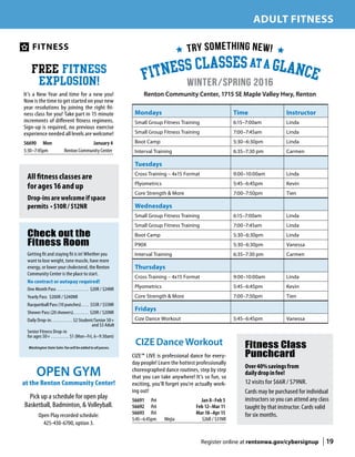 Brochure Inspiration: Spring 2016 Recreation