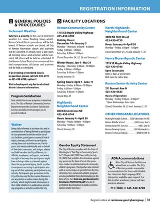 Brochure Inspiration: Spring 2016 Recreation