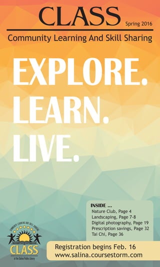 Brochure Inspiration: Spring 2016 Recreation