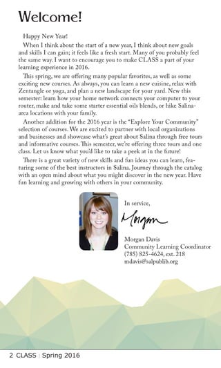 Brochure Inspiration: Spring 2016 Recreation