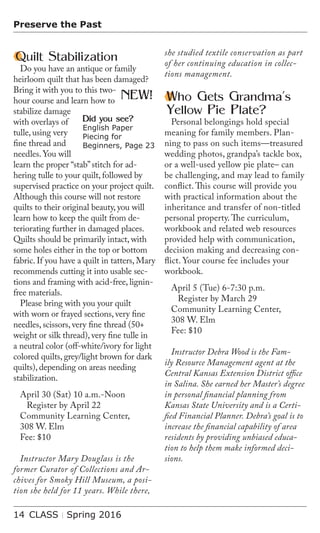 Brochure Inspiration: Spring 2016 Recreation