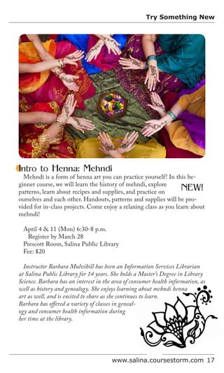 Brochure Inspiration: Spring 2016 Recreation