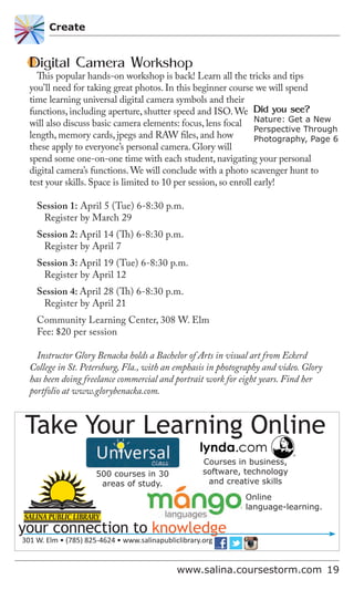 Brochure Inspiration: Spring 2016 Recreation