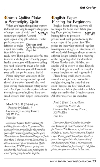 Brochure Inspiration: Spring 2016 Recreation