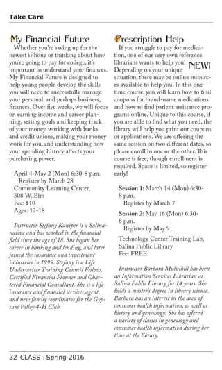 Brochure Inspiration: Spring 2016 Recreation