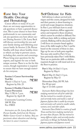 Brochure Inspiration: Spring 2016 Recreation