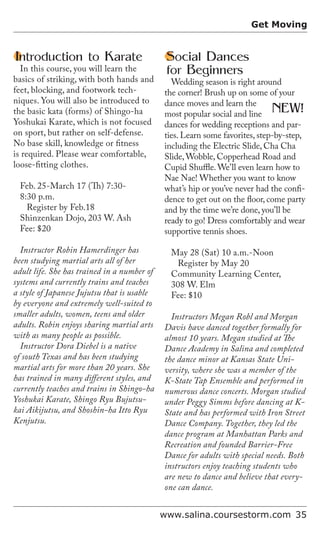 Brochure Inspiration: Spring 2016 Recreation