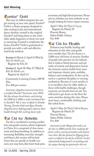 Brochure Inspiration: Spring 2016 Recreation