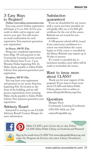 Brochure Inspiration: Spring 2016 Recreation