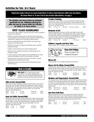 Brochure Inspiration: Spring 2016 Recreation