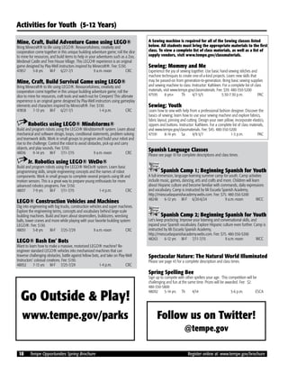 Brochure Inspiration: Spring 2016 Recreation