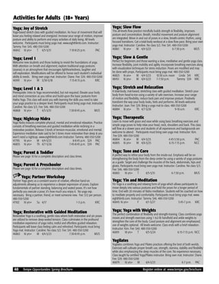 Brochure Inspiration: Spring 2016 Recreation