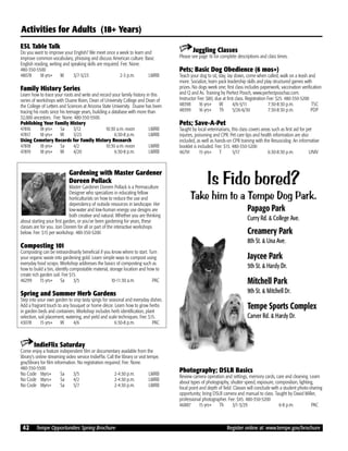 Brochure Inspiration: Spring 2016 Recreation