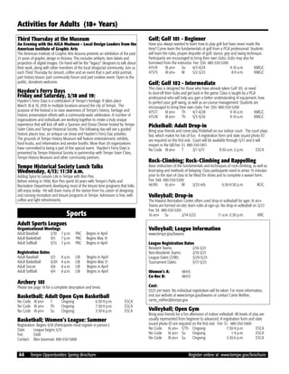 Brochure Inspiration: Spring 2016 Recreation