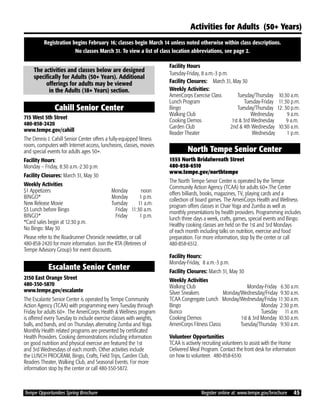 Brochure Inspiration: Spring 2016 Recreation