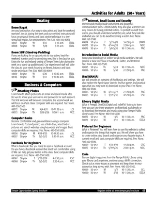 Brochure Inspiration: Spring 2016 Recreation