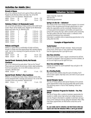 Brochure Inspiration: Spring 2016 Recreation