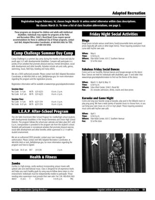 Brochure Inspiration: Spring 2016 Recreation