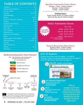 Brochure Inspiration: Spring 2016 Recreation