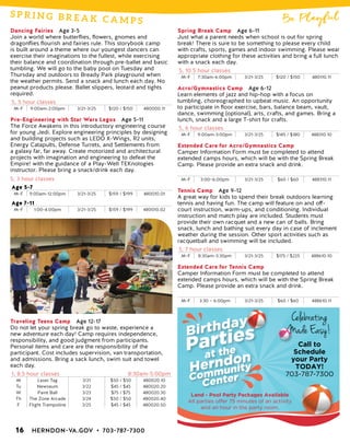 Brochure Inspiration: Spring 2016 Recreation