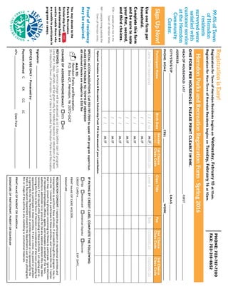 Brochure Inspiration: Spring 2016 Recreation