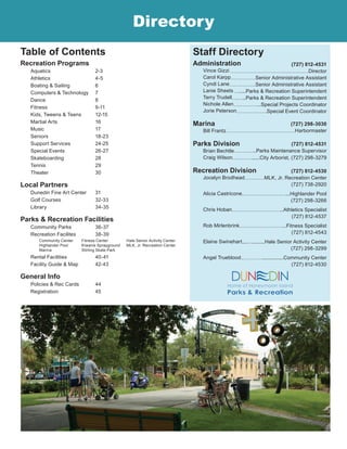 Brochure Inspiration: Spring 2016 Recreation