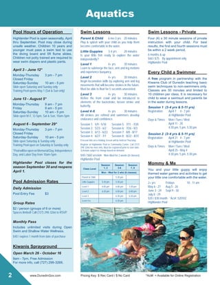 Brochure Inspiration: Spring 2016 Recreation