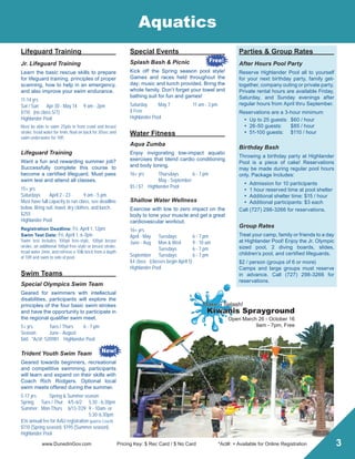 Brochure Inspiration: Spring 2016 Recreation