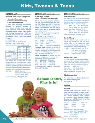 Brochure Inspiration: Spring 2016 Recreation